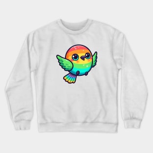 Kawaii Rainbow Bee Eater Crewneck Sweatshirt